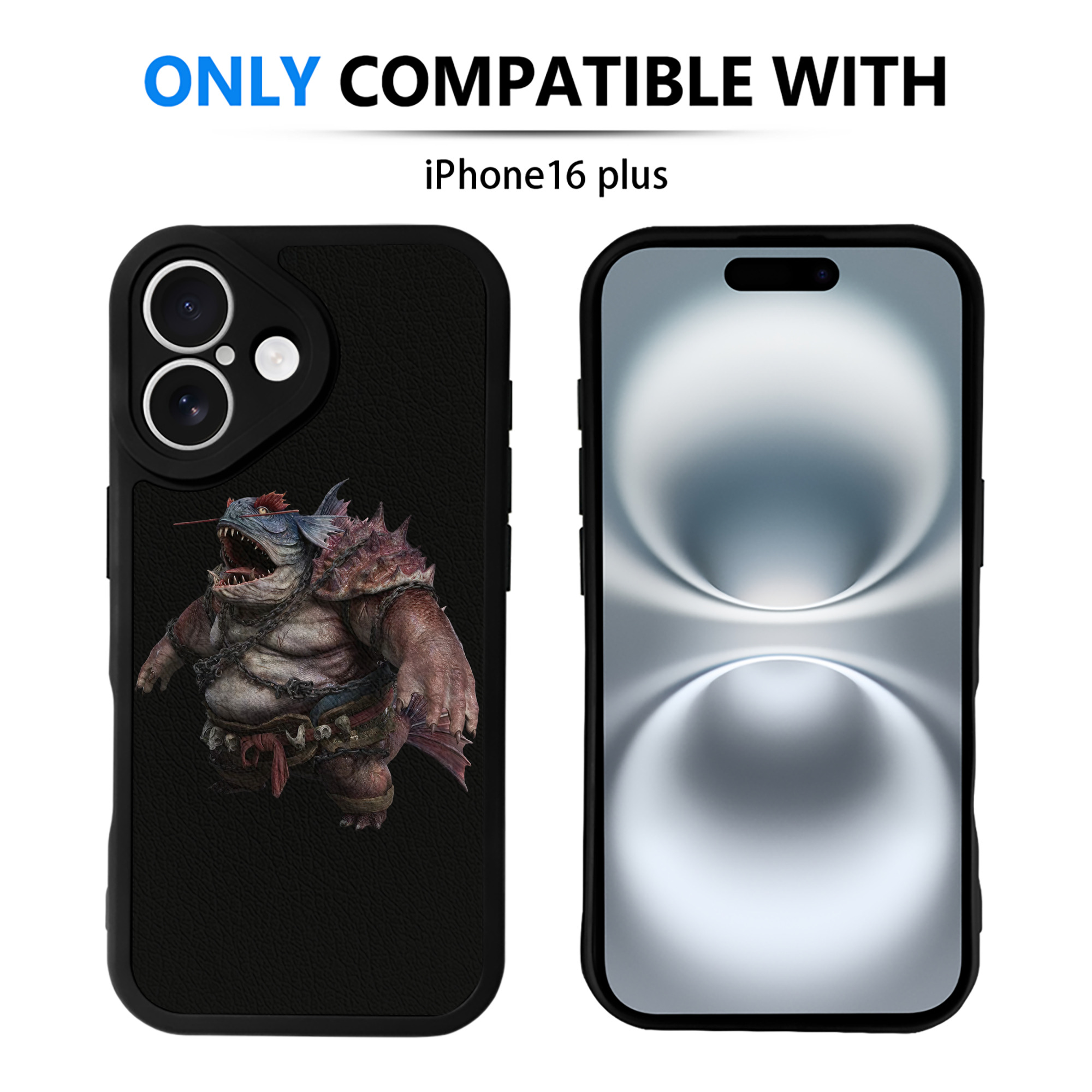 （画像用） Ne Zha 2 ナタ 魔童の大暴れ 【iPhone 16シリーズ対応】シリコンスマホケース（レザー調） 材質：シリコン